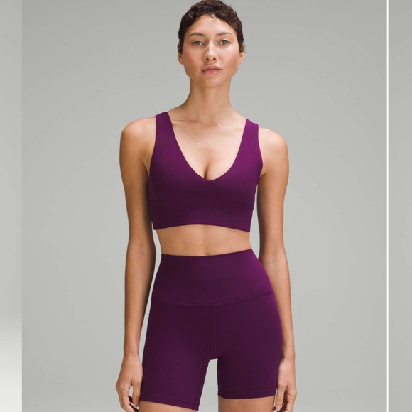 lululemon athletica Other - Lululemon Align V-Neck Bra Dramatic Magenta - Purple